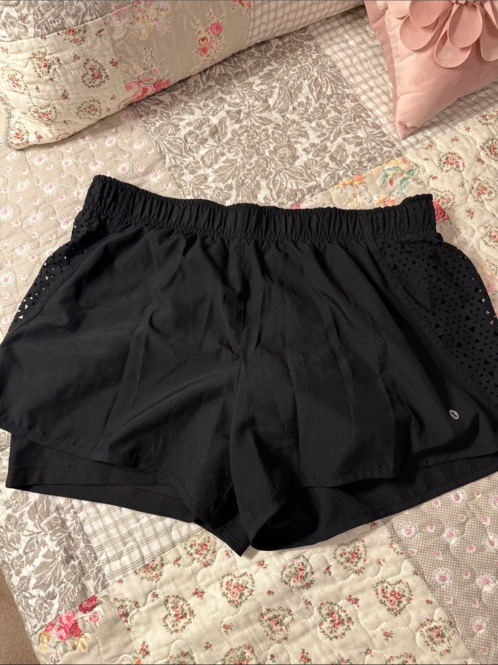Xersion Black Athletic Layered Shorts